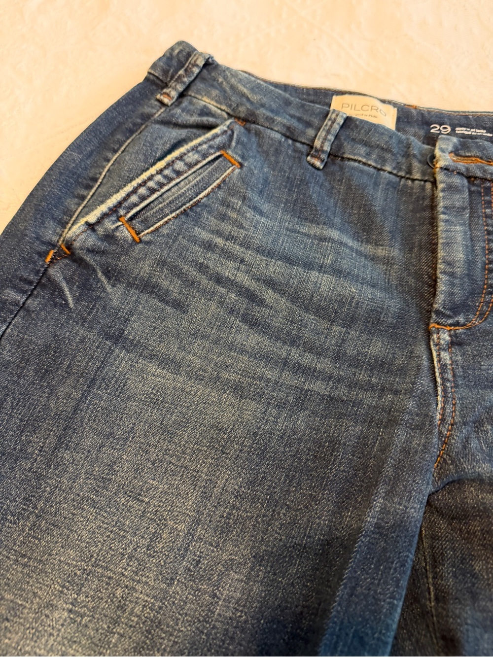 Pilcro Women’s Dark Blue Jeans - Classic Stretch Denim